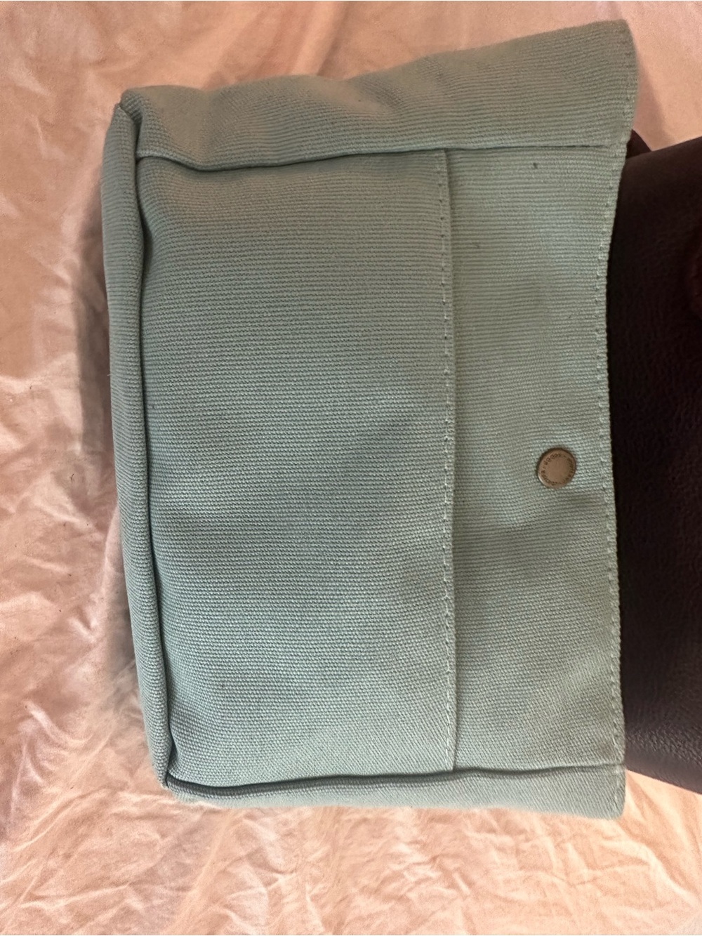 Raindrop Leather tote, Portland Leather Goods, small, plum - Picture 12 of 12
